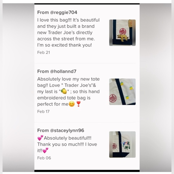 Trader Joe's Reusable Canvas Tote Bag - Picture 5 of 5